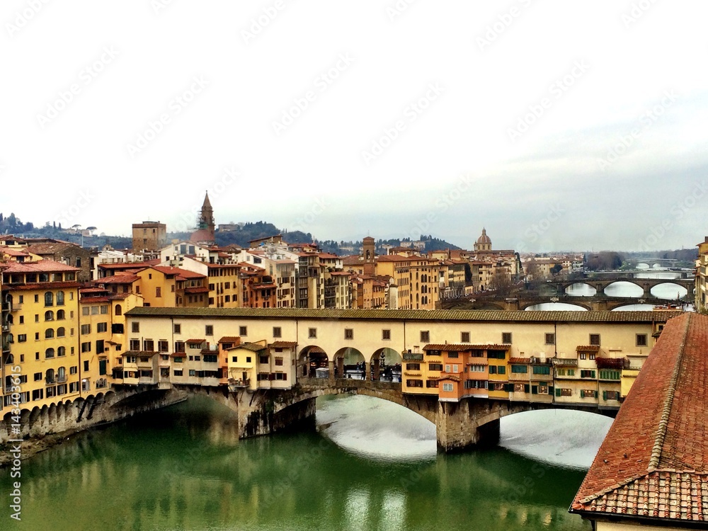 Vista dagli Uffizi di Firenze