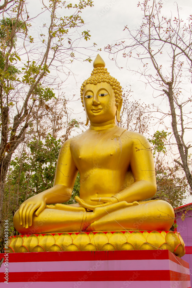Big Golden Buddha statue at Wat Sai Dong Yang Temple. Phichit, Thailand. Big Golden Buddha statue at Wat Sai Dong Yang Temple. Phichit, Thailand.