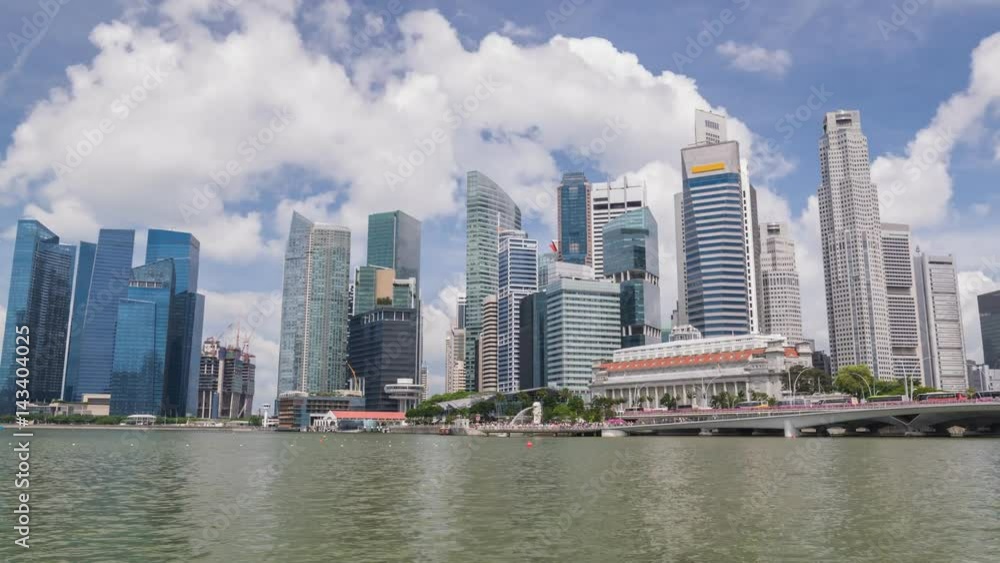 Singapore city skyline at Marina Bay timelapse, Singapore, 4K Time lapse Singapore city skyline at Marina Bay timelapse, Singapore, 4K Time lapse