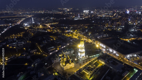Kiev Pechersk Lavra church view from the height, Kiev, Ukraine. © Dmytro Kosmenko
