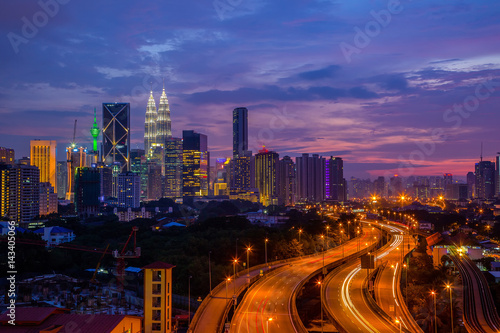 Kuala lumpur tower skyline
