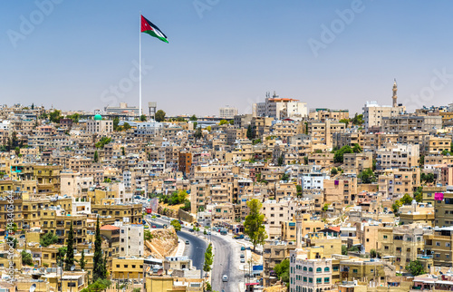 Cityscape of Amman downtown from the Citadel