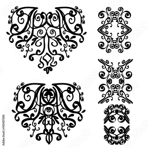 Illustration look like brooch