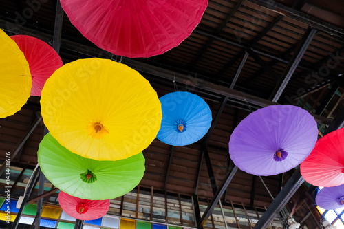 Background of Thai native umbrella  Thailand.