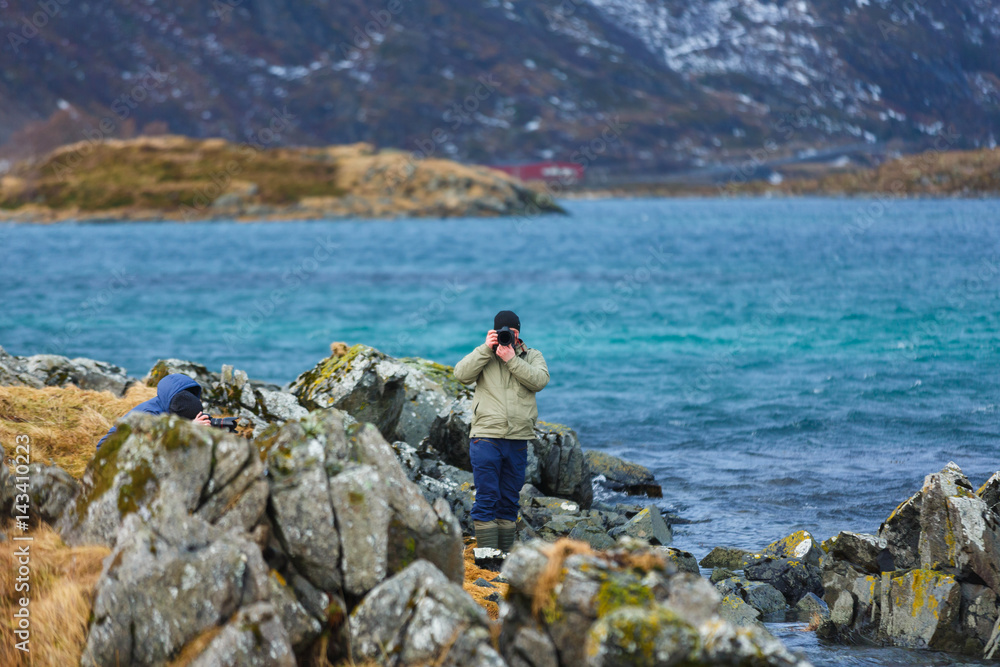 Travel photographer on Lofoten