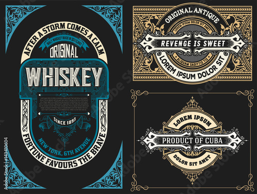Set of logos and cards