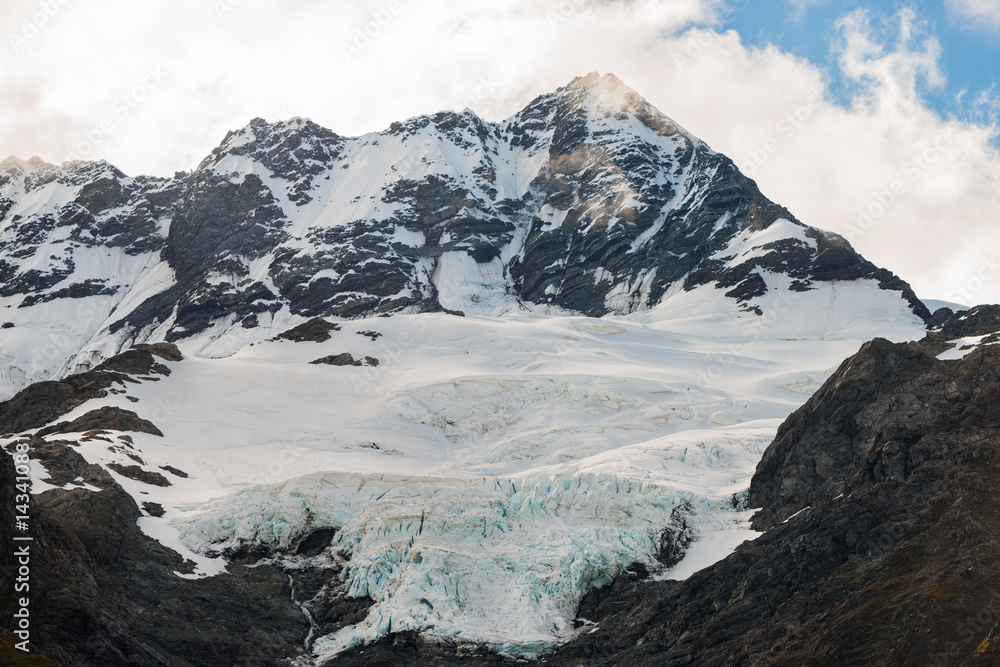 Mount cook from the Hooker Valley, Mt cook is New Zealand highest Mountain Mount cook from the Hooker Valley, Mt cook is New Zealand highest Mountain