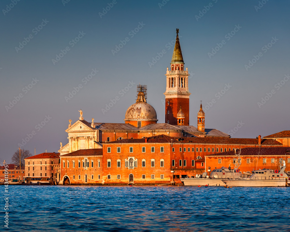 San Giorgio Maggiore Church facing Grand Canal in Venice, Italy