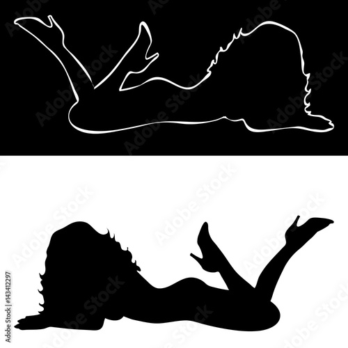 sexy woman silhouettes