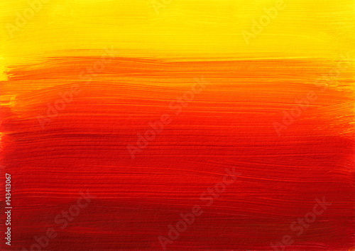 Yellow Orange Red Abstract Painting Background