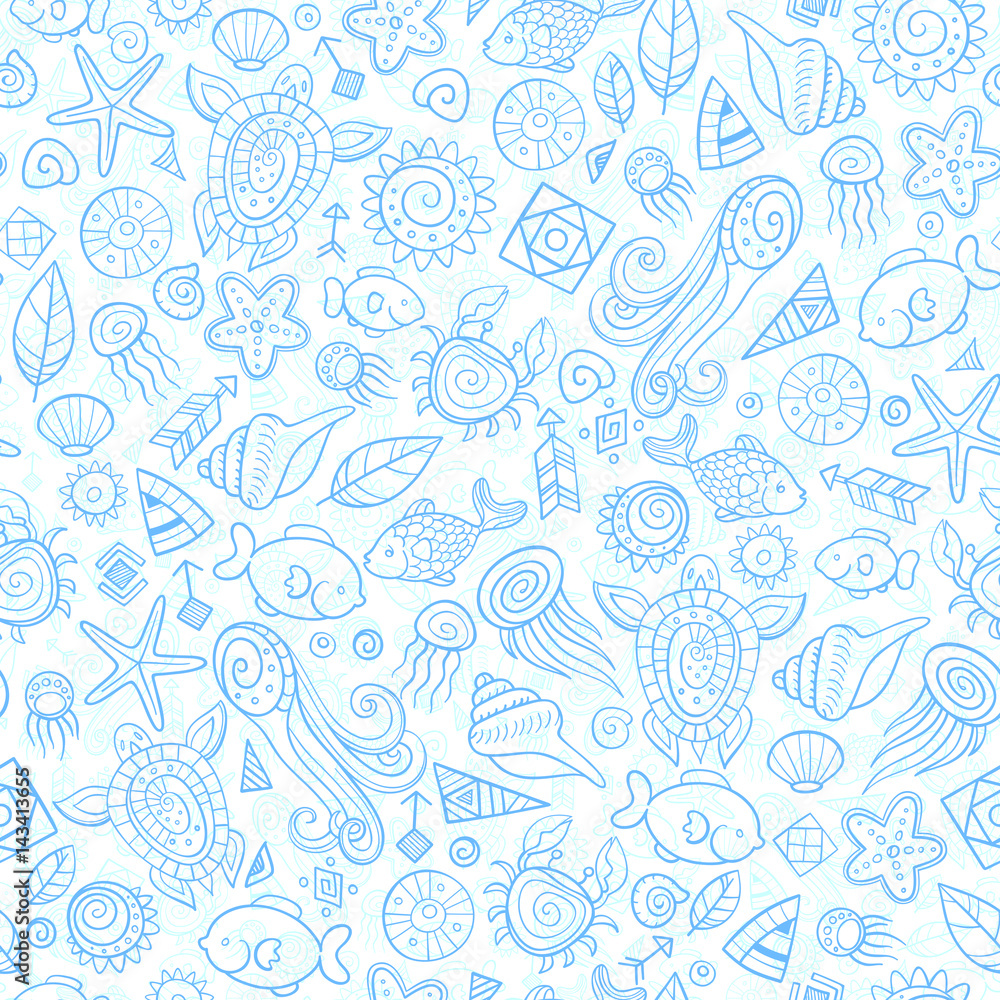 beach and sea doodles beach and sea doodles
