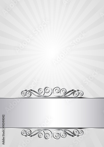 decorative background with vintage banner