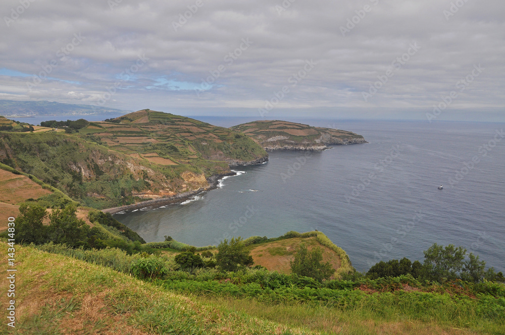 Views of Sao Miguel island and ocean