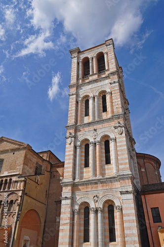 Bell tower of the cathedral in Ferrara