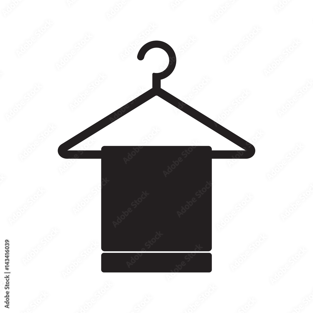 towel icon isolated vector towel icon isolated vector
