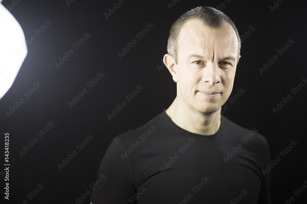 Fototapeta premium Attractive man in 40s
