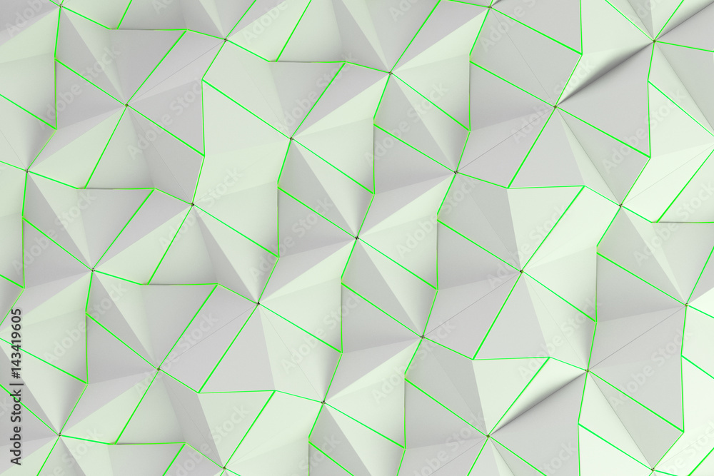 Pattern of white pyramid shapes Pattern of white pyramid shapes