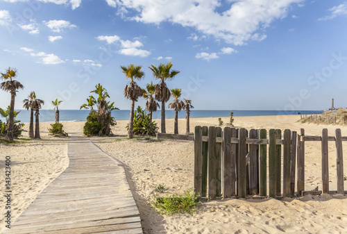 Beach of La Regla, Chipiona, Andalucia, Spain. photo