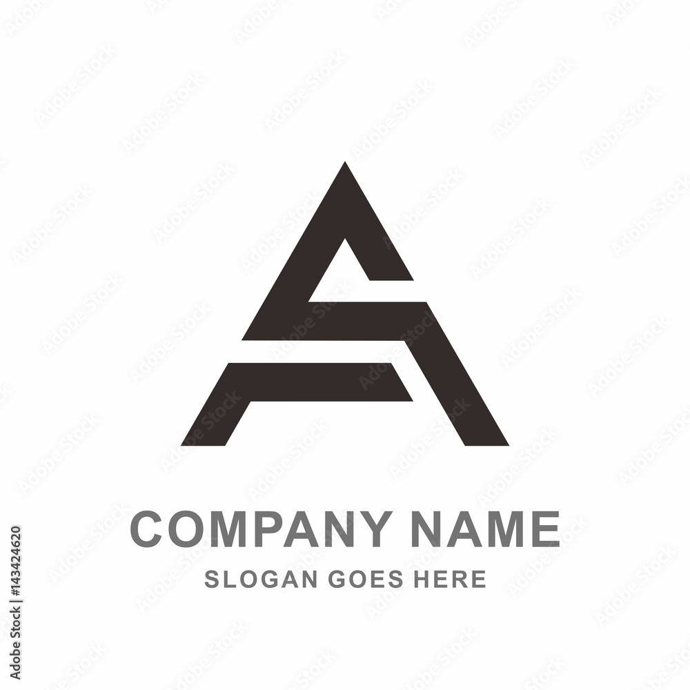 Monogram Letter A Geometric Triangle Architecture Interior Construction Business Company Stock Vector Logo Design Template Monogram Letter A Geometric Triangle Architecture Interior Construction Business Company Stock Vector Logo Design Template
