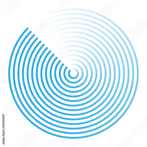 radar abstract icon symbol vector illustration