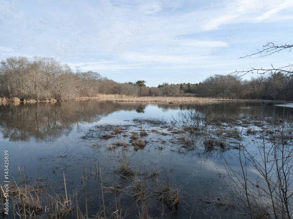 Acushnet River at beginning of Spring