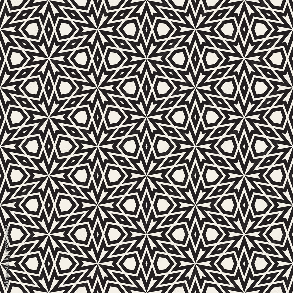 Vector Seamless Pattern. Abstract Geometric Background Design. Stylish Lattice Texture
Vector Seamless Pattern. Abstract Geometric Background Design. Stylish Lattice Texture