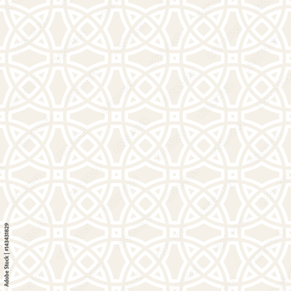 Vector Seamless Pattern. Abstract Geometric Background Design. Stylish Lattice Texture
