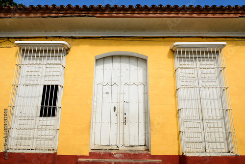 Of colonial remains for Spanish buildings on Cuba in the Trynidad city