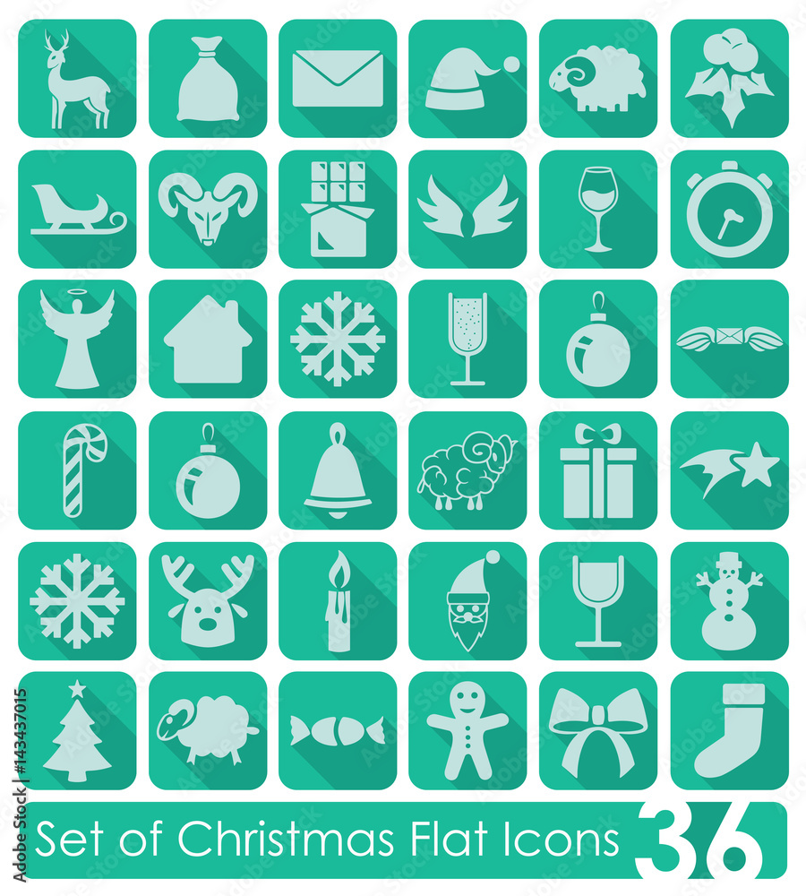 Set of Christmas icons Set of Christmas icons