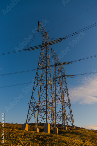 Wallpaper Mural Eletric pylons at sunset Torontodigital.ca