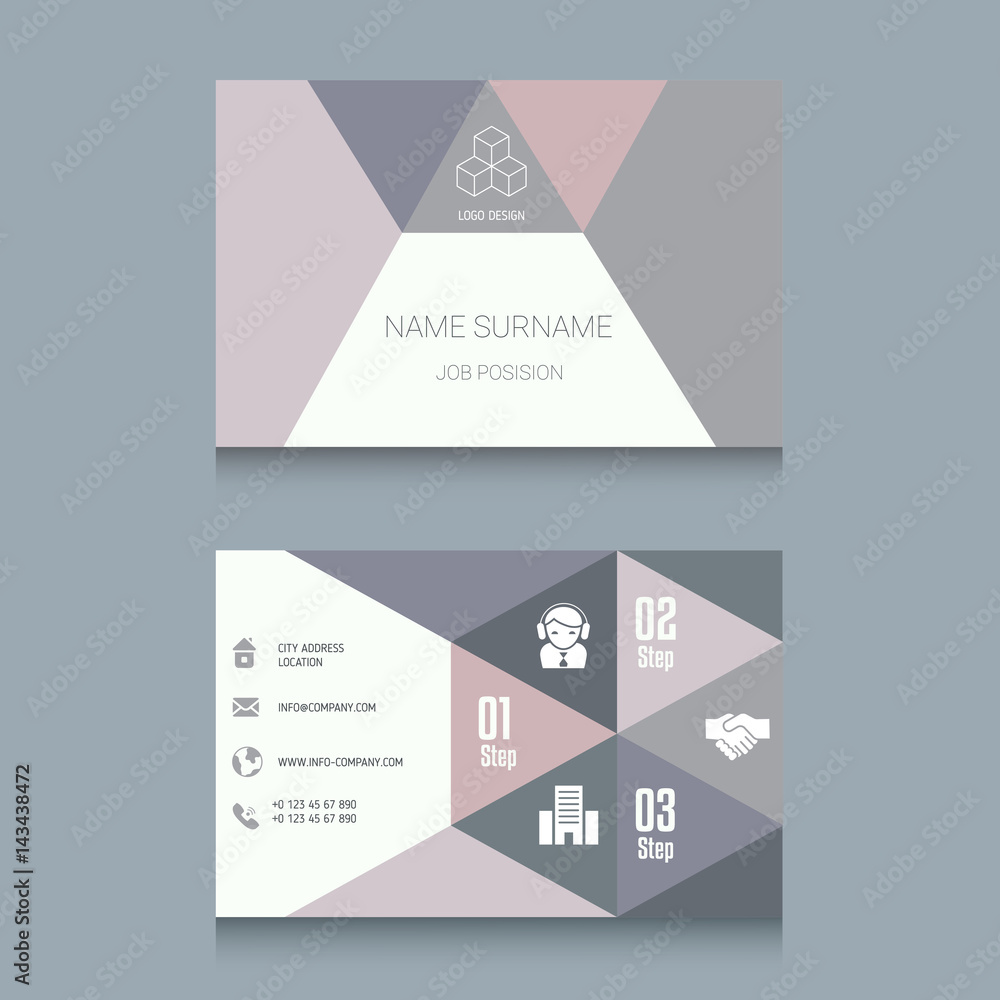 Fototapeta premium Business Card Template