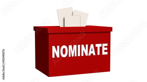 Canvastavla Nominate Candidate Suggestion Box - Submit - isolated on white