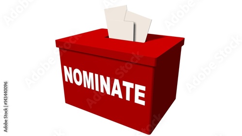 Foto Nominate Candidate Suggestion Box - Submit - isolated on white