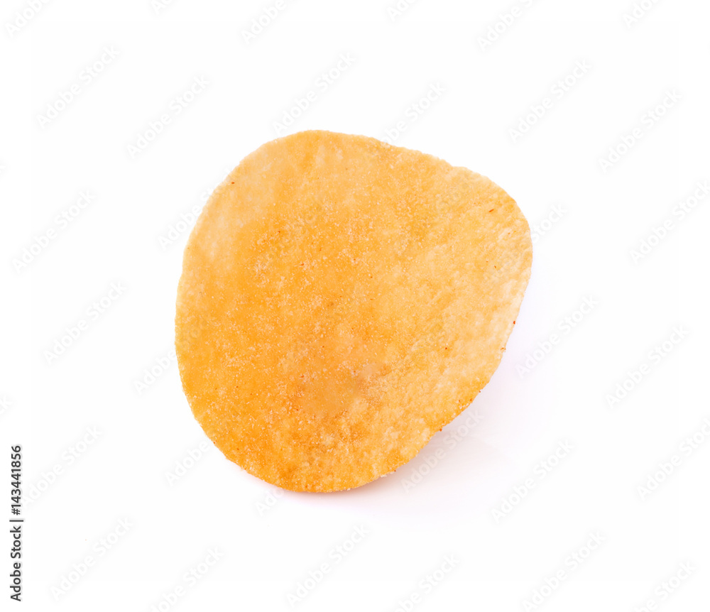 potato chips isolated on white background potato chips isolated on white background