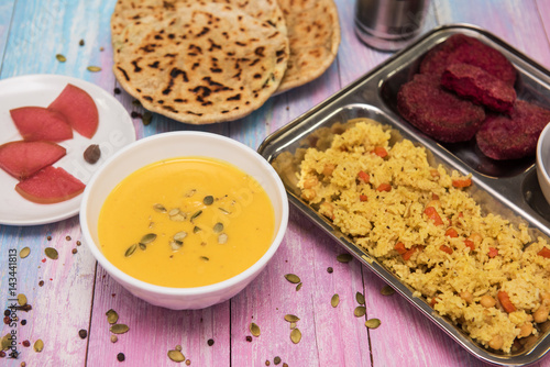Vegetarian food set