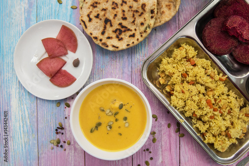 Vegetarian food set