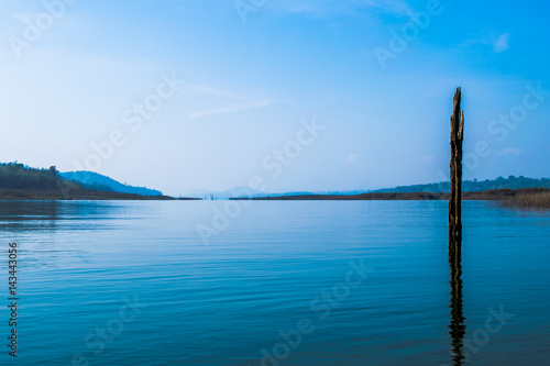 landscape of beauty sunny day on the lake © apichart609