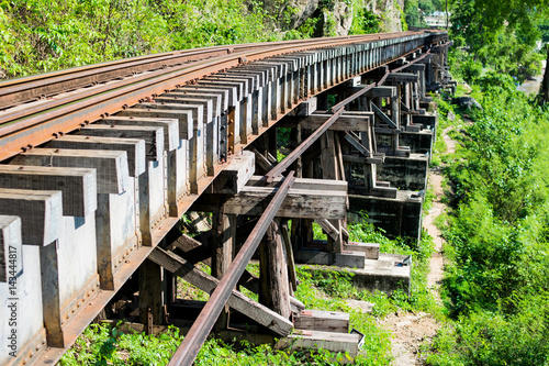 Line Railway World War 2 in Kanchanaburi,Thailand