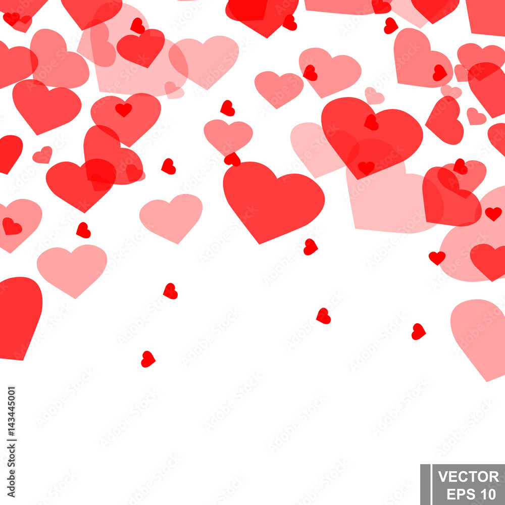 Hearts. Background. Valentine's Day. Love. Feelings. Set. For your design.