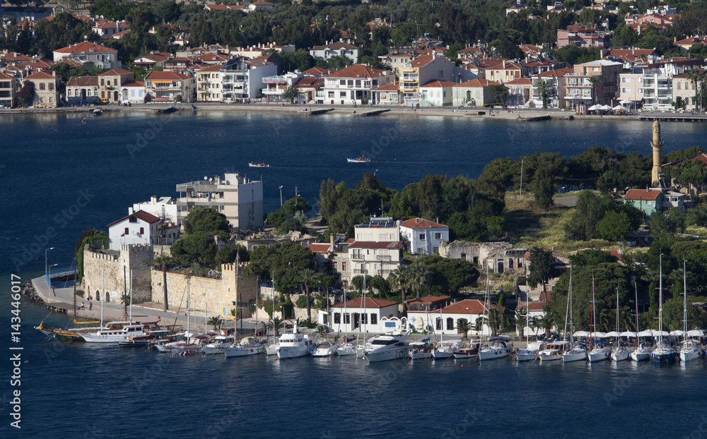 Scenic view of Foça İzmir Turkey