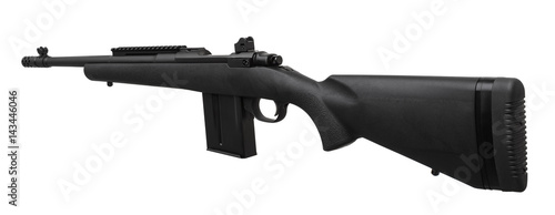 Gun rifle isolated on white