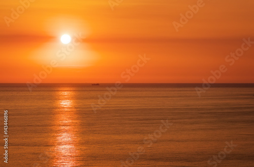 Beautiful sunset above the sea © es0lex