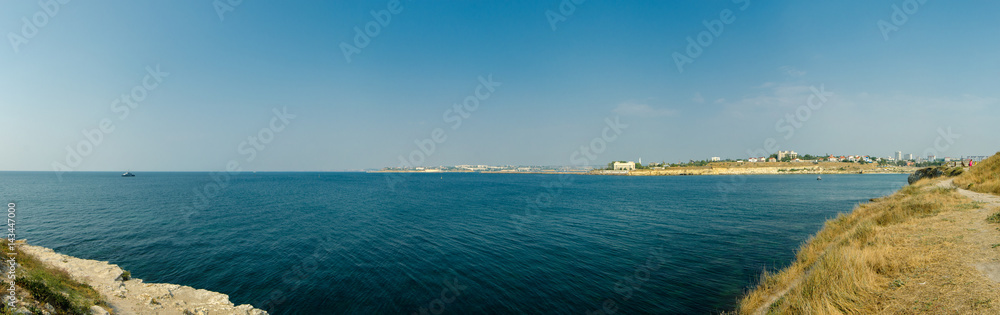 Panorama of Sevastopol near the Saint Vladimir's Cathedral, Tauric Chersonese, Crimea