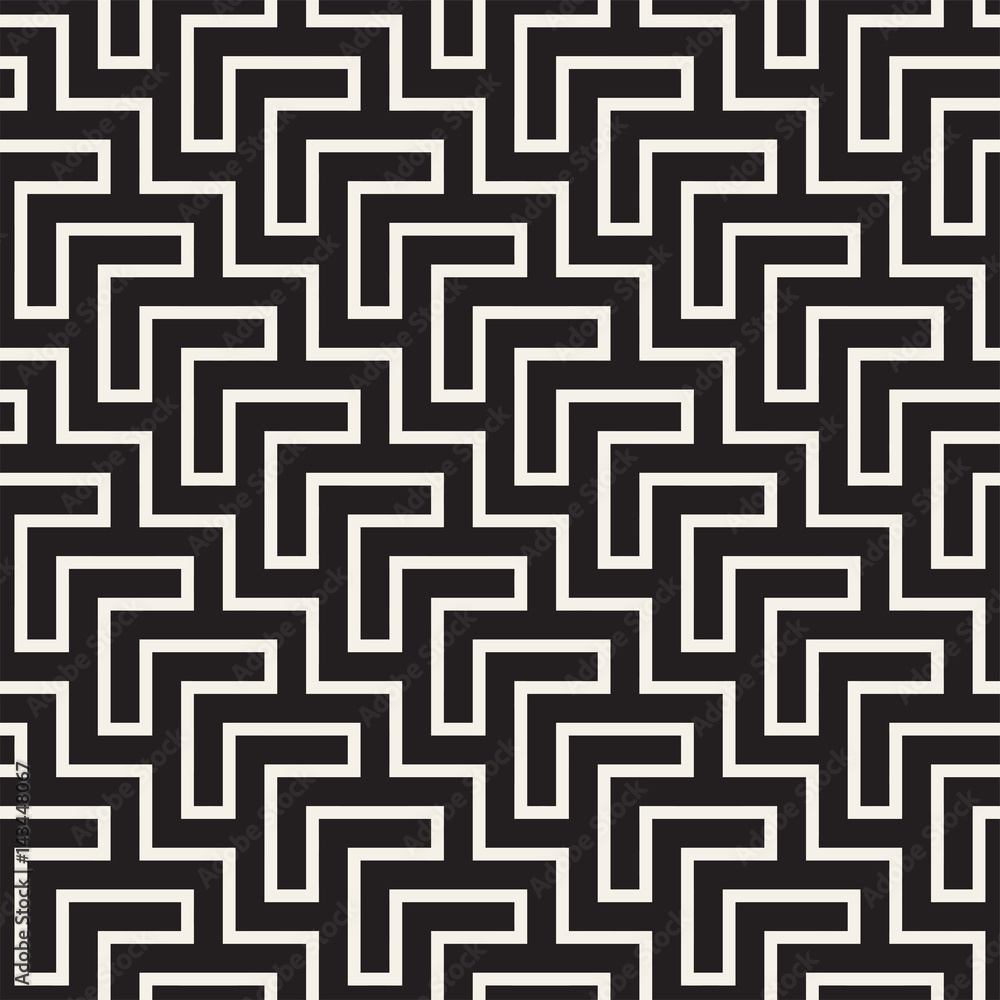 Maze Tangled Lines Contemporary Graphic. Abstract Geometric Background Design. Vector Seamless Pattern. Maze Tangled Lines Contemporary Graphic. Abstract Geometric Background Design. Vector Seamless Pattern.
