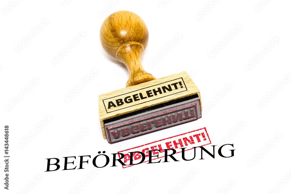 Abgelehnte Beförderung StockFoto Adobe Stock