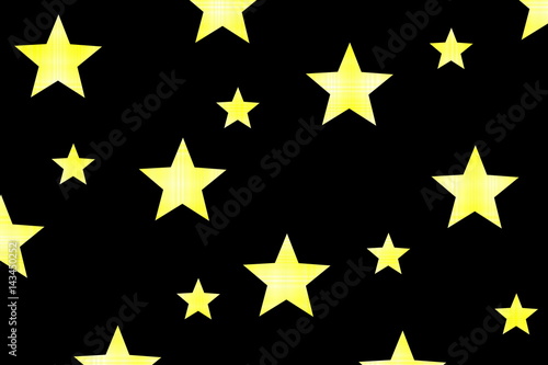 Black background with yellow and white checkered stars