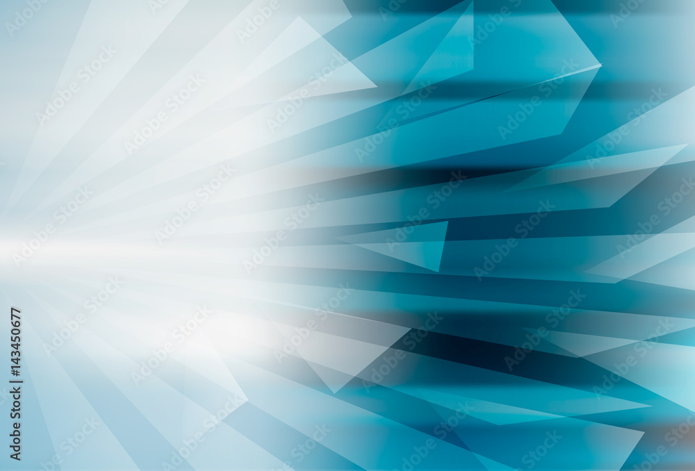 Obraz premium Abstract geometric blue background design
