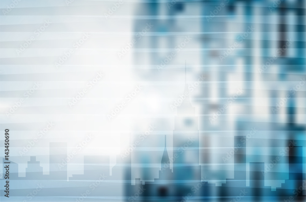Blue city abstract digital business background Blue city abstract digital business background