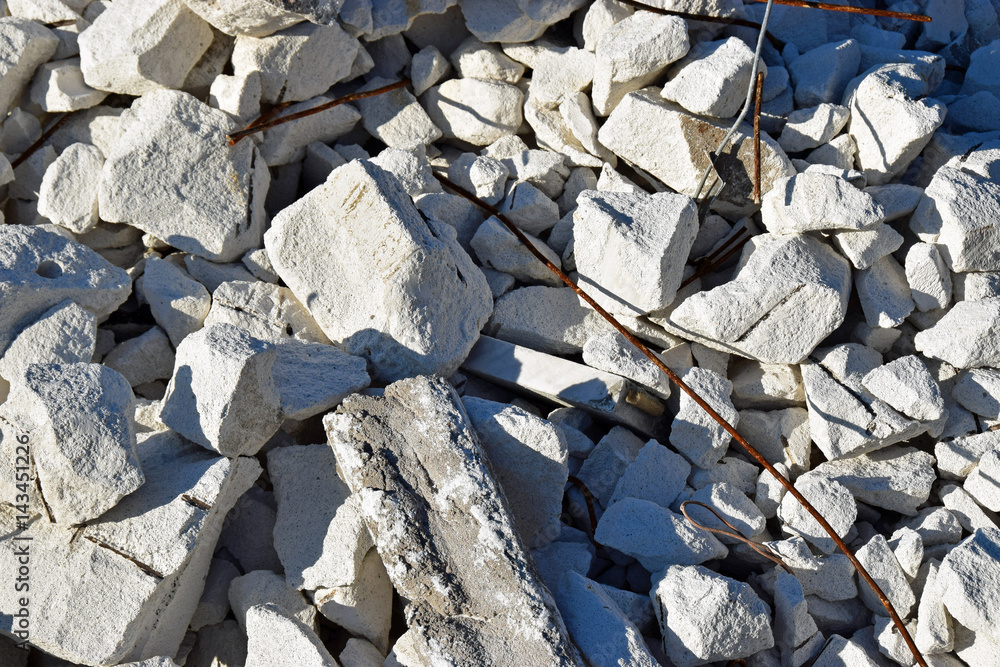 Obraz premium Gemischter Bauschutt