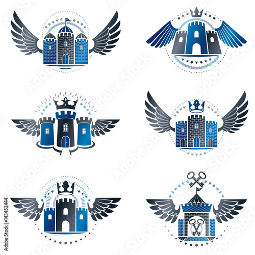 Photography Ancient Bastions emblems set